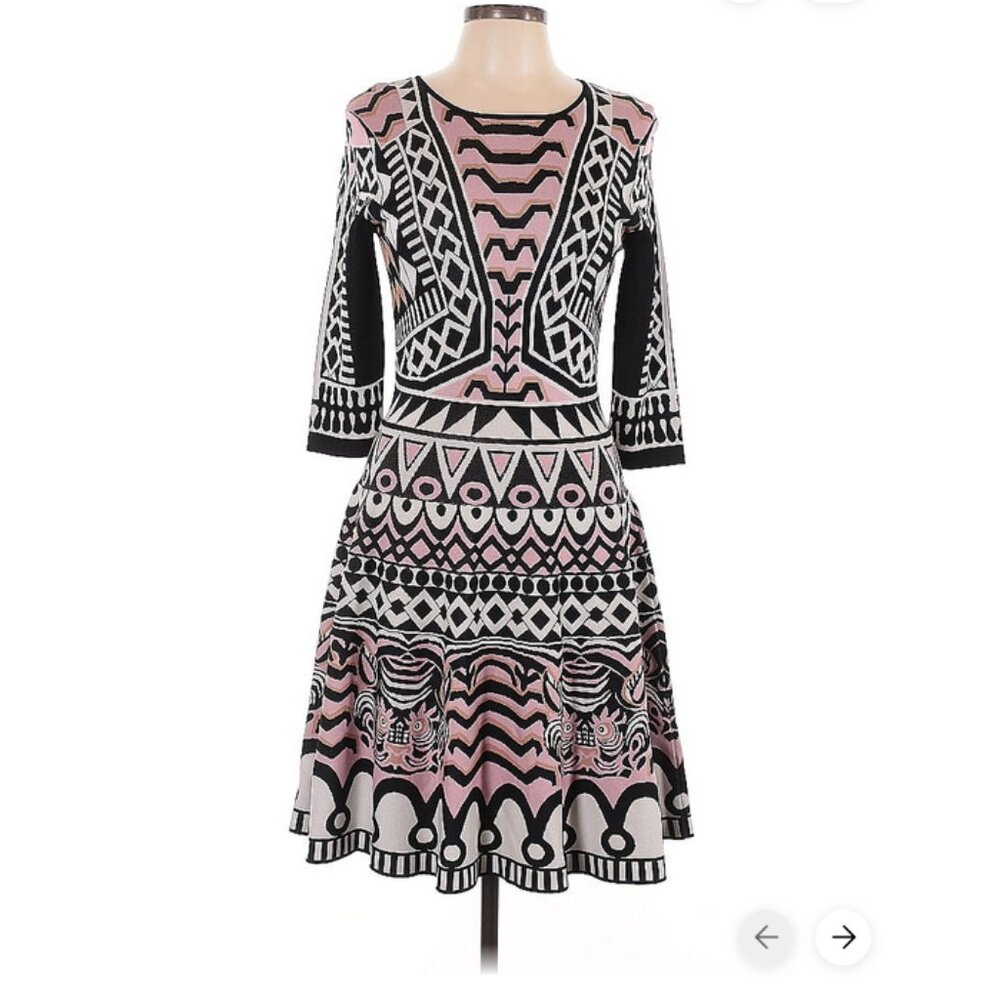 🐅 Temperley London Tattoo Collection Knit Dress | Tiger Heads | Pre-Fall 2015 |